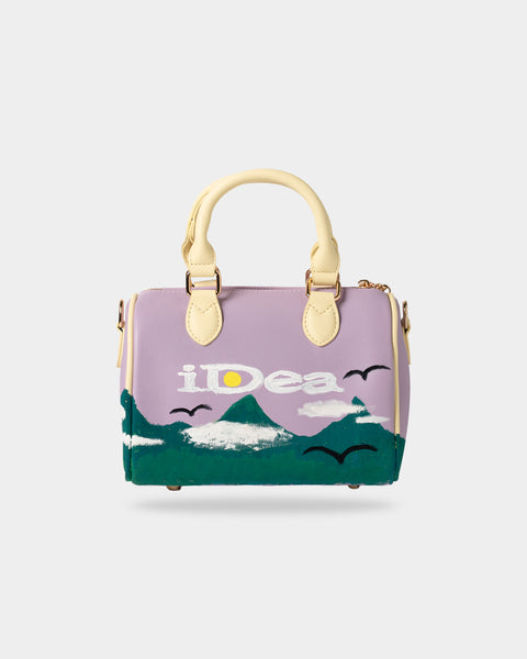 CLEO MINI BAG Custom painted【1/1 LIMITED】(Purple Yellow) – IDEASWAM