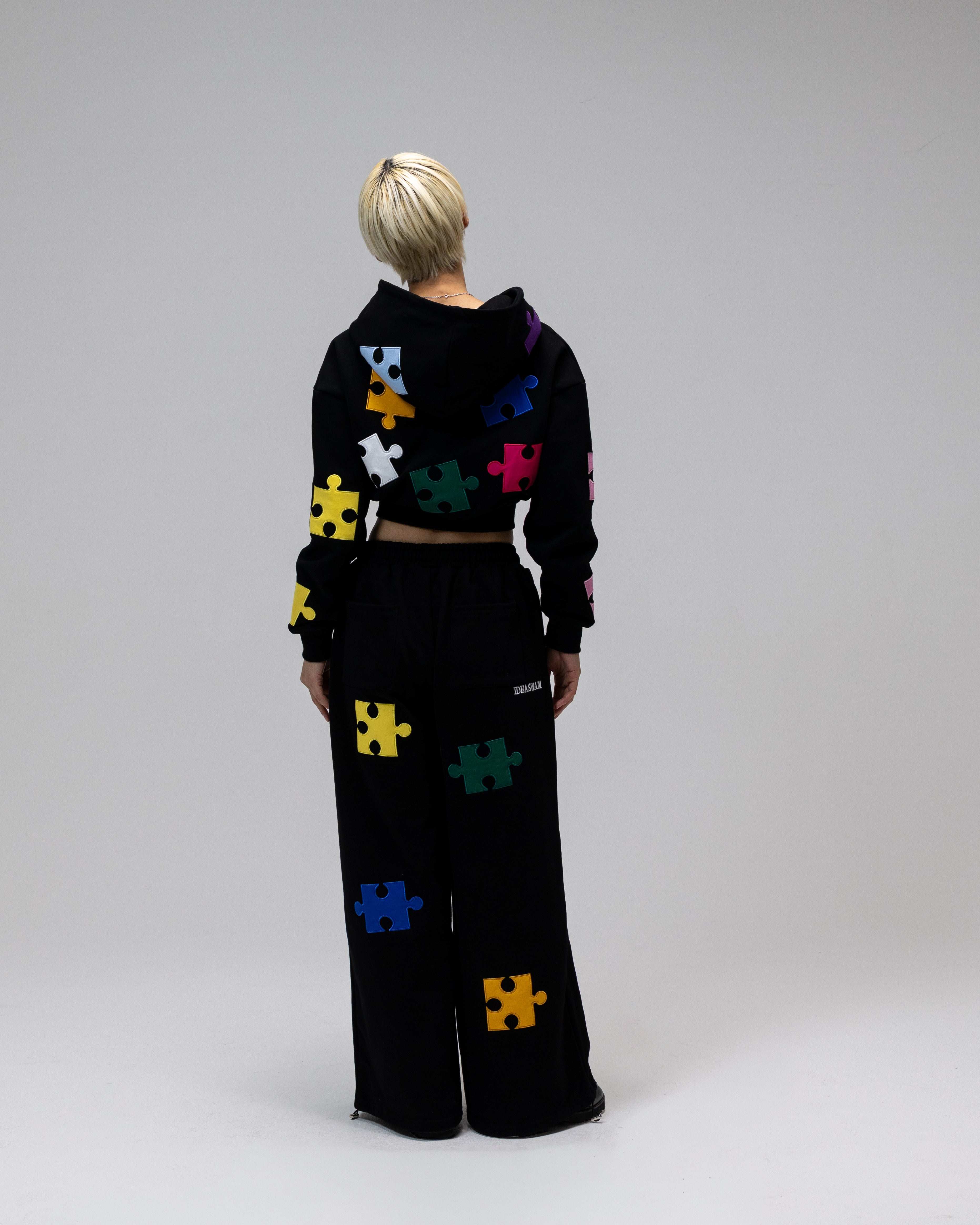ideaswam PUZZLE HOODIE Rainbow (Black) 【公式通販】