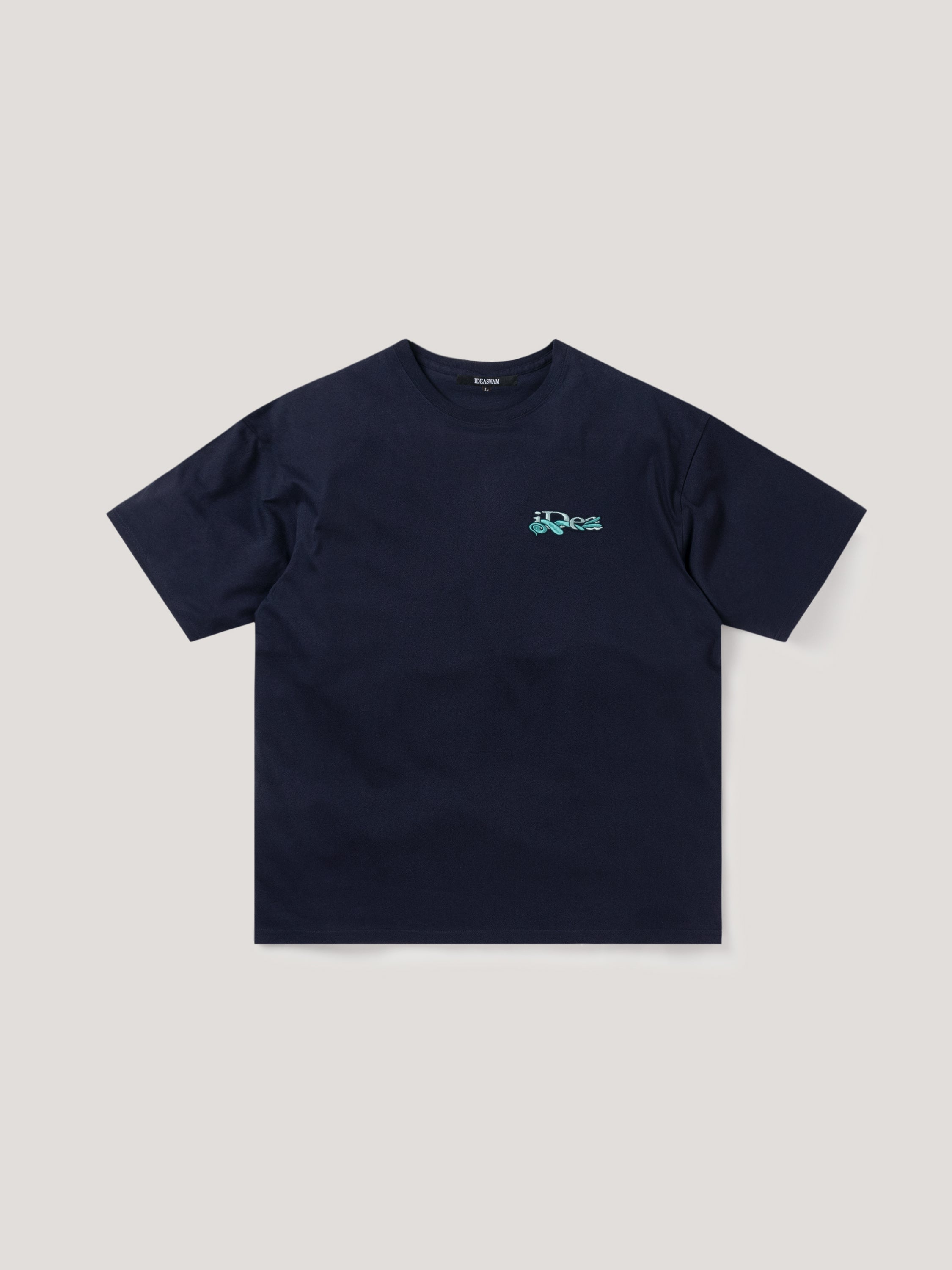 OUROBOROS SMALL LOGO TEE (Navy) – IDEASWAM