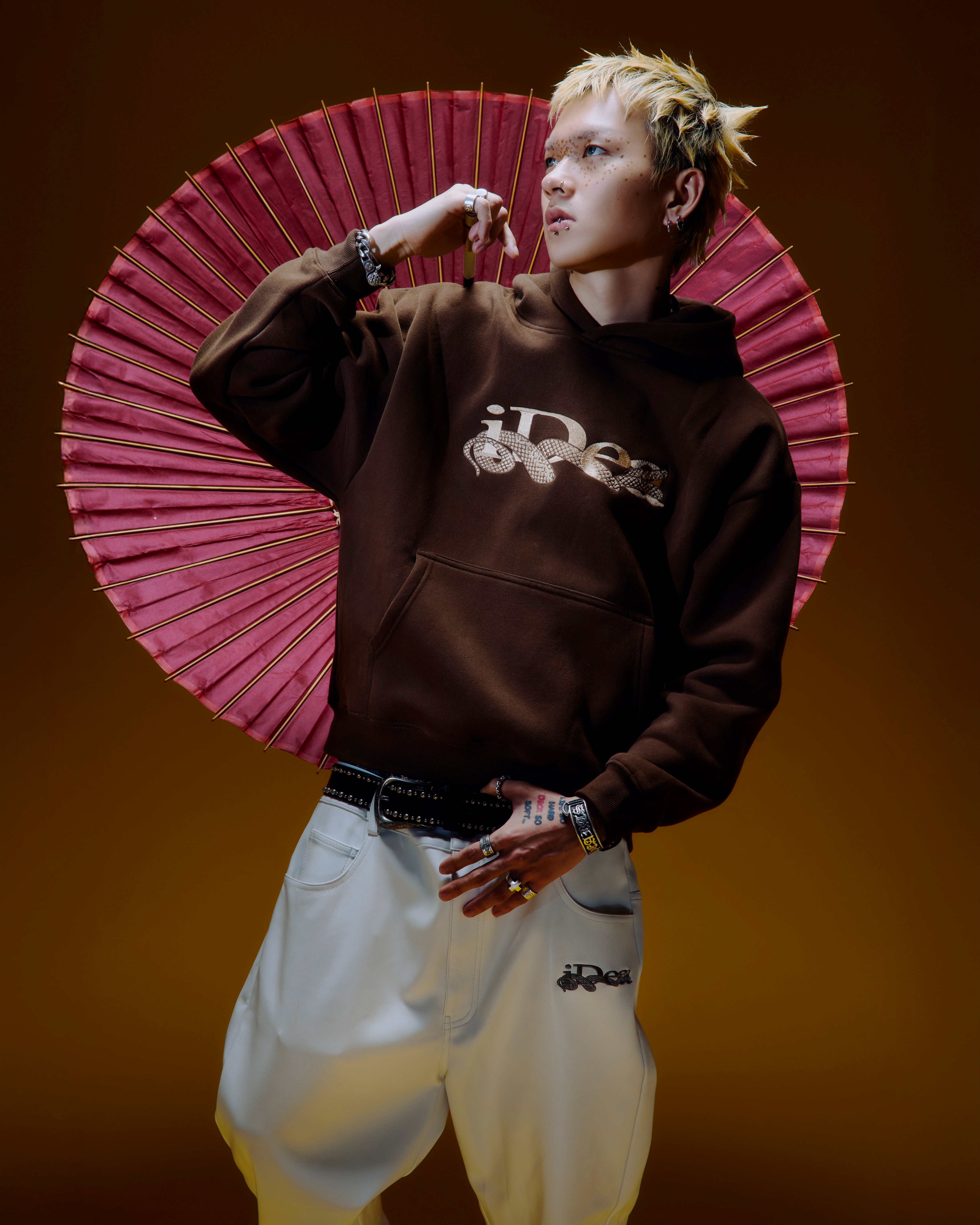 OUROBOROS HOODIE (Brown) – IDEASWAM