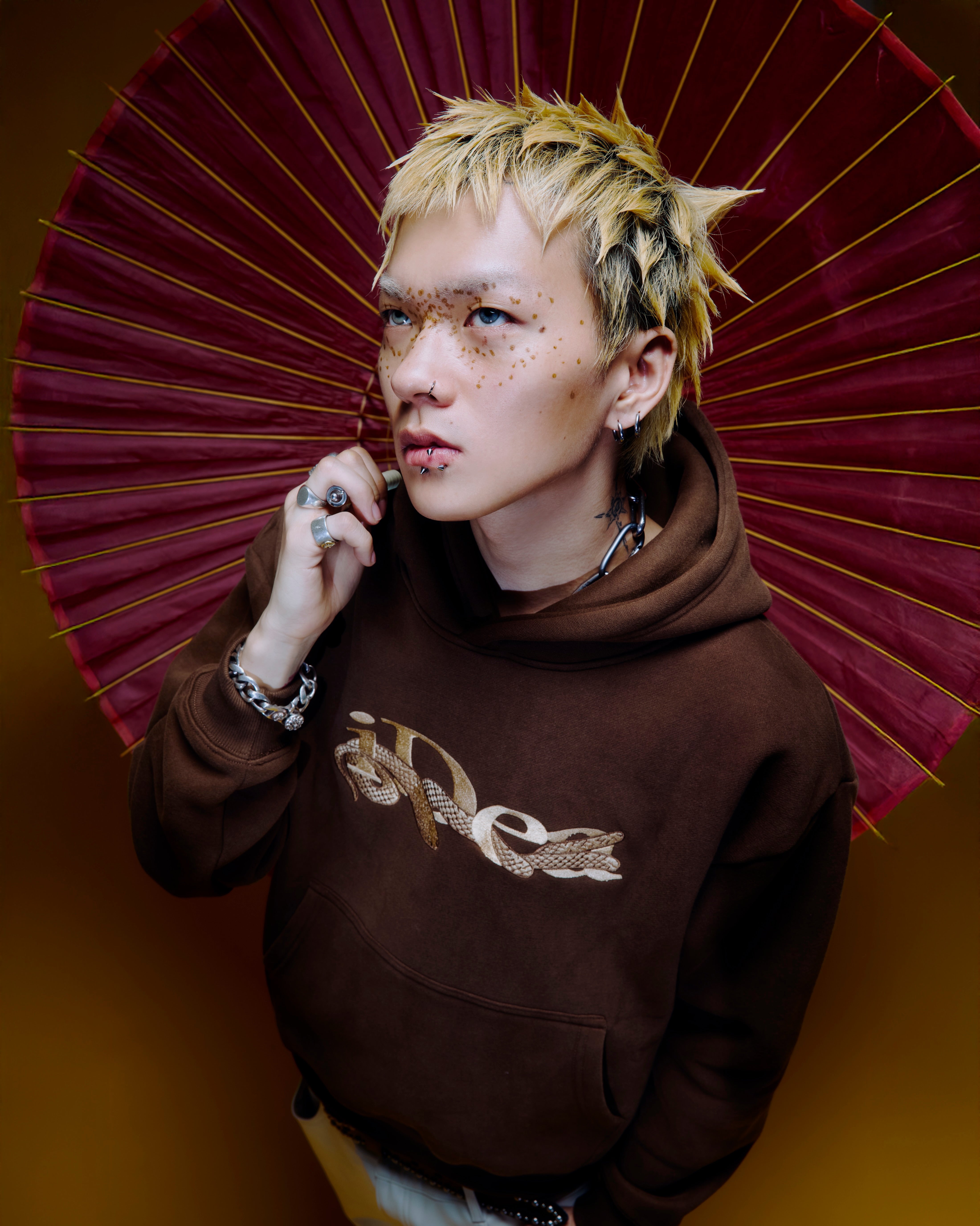 OUROBOROS HOODIE (Brown) – IDEASWAM