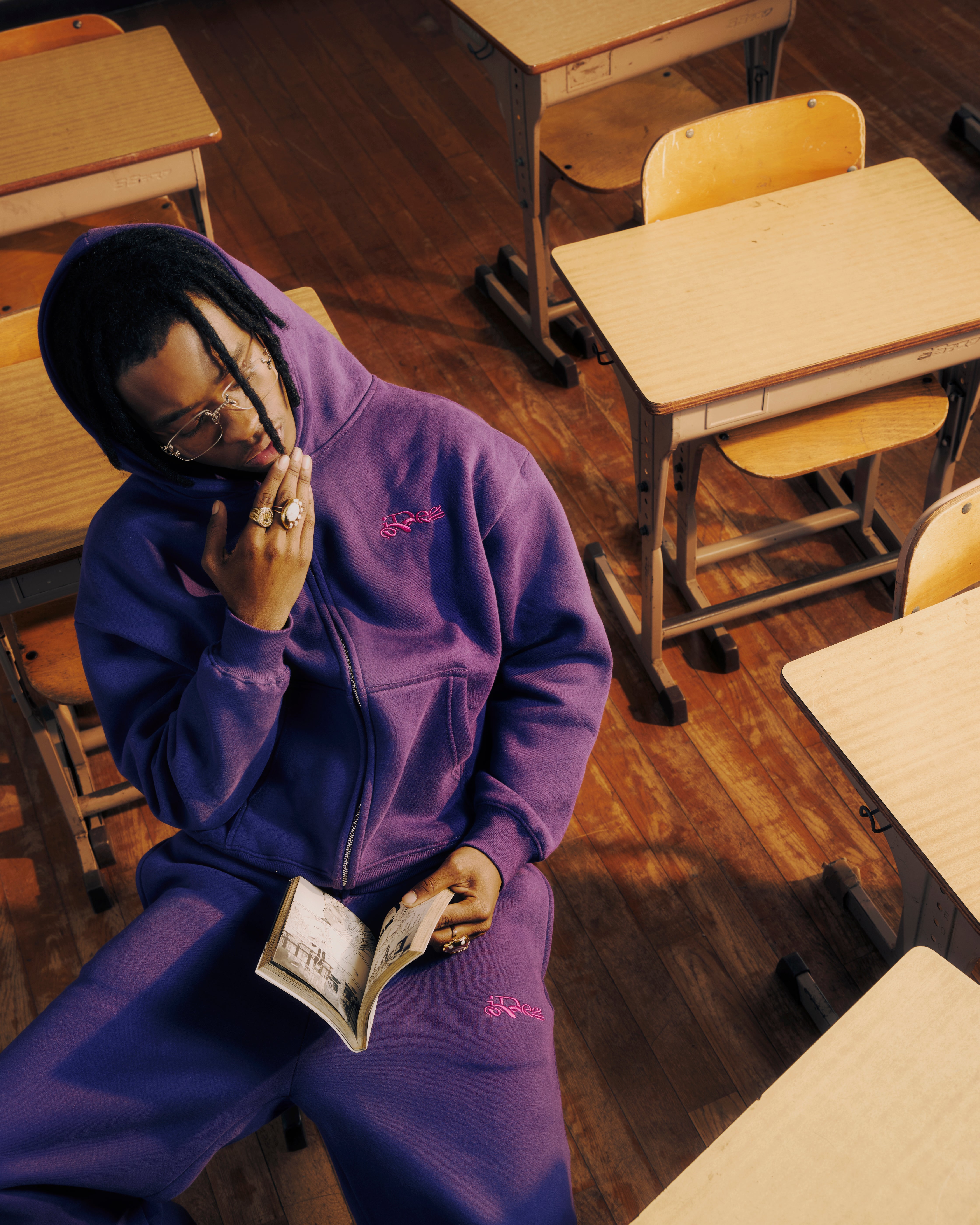 OUROBOROS ZIP HOODIE (Purple) パーカー OUROBOROS ZIP HOODIE (Purple) – IDEASWAM