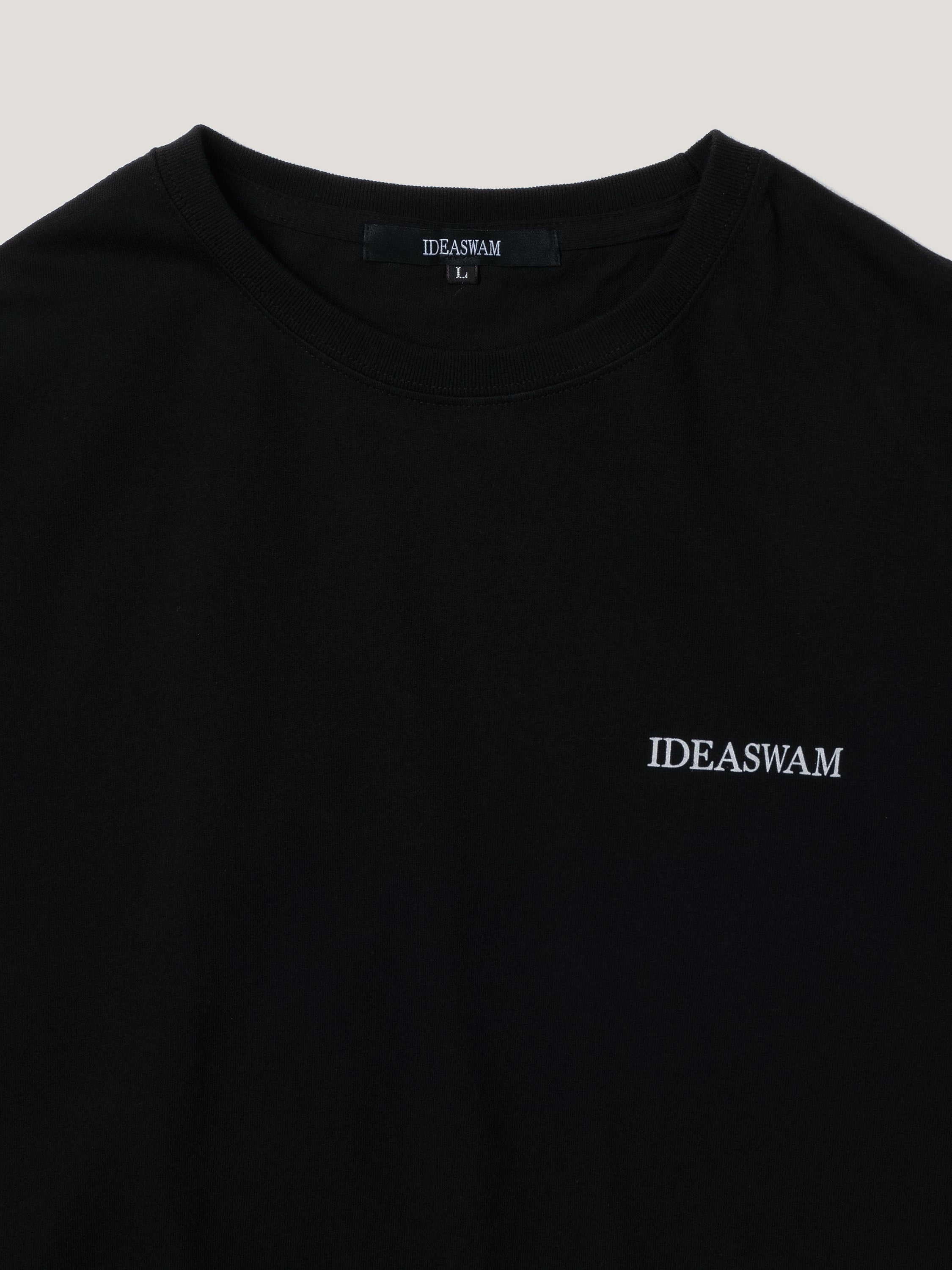 Wind Logo Tee (Black&Gray) – IDEASWAM