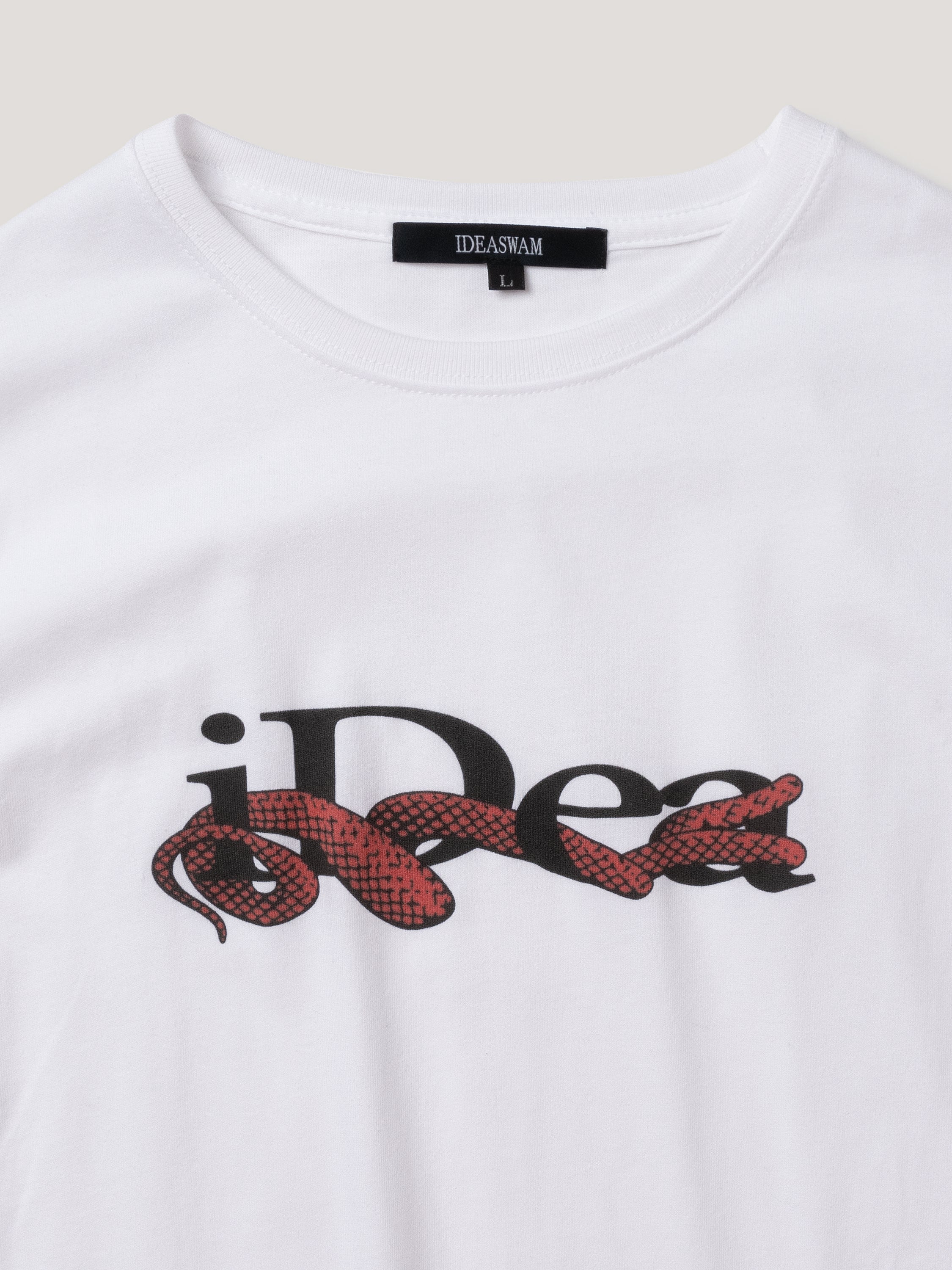 IDEASWAM 蛇モチーフ Tシャツ ホワイト OUROBOROS SMALL LOGO TEE -WHITE- | WALKIN STORE WEB SHOP