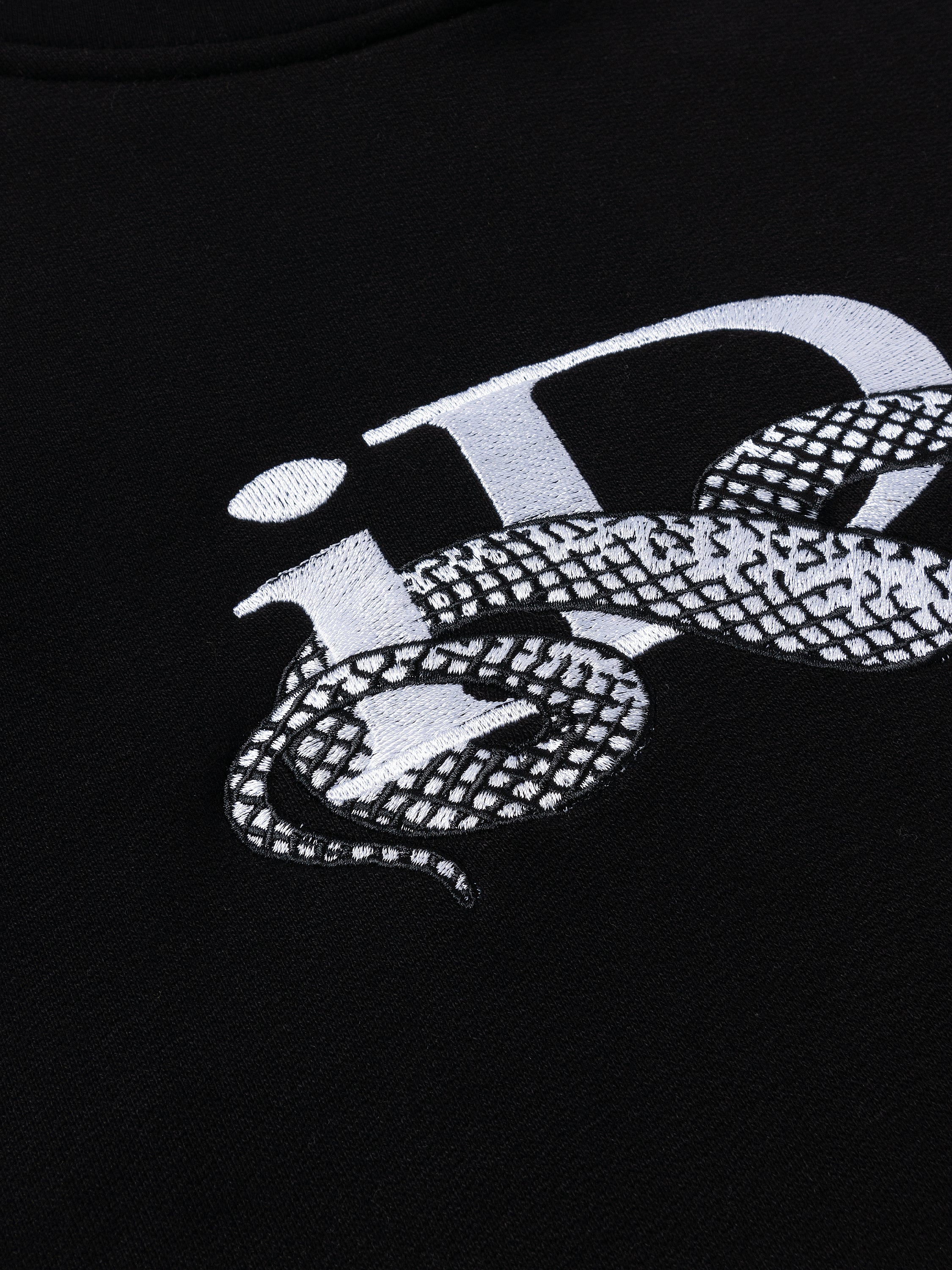 Snake Logo Hoodie (Black)